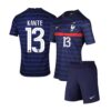 7067 PACK JUNIOR FRANCE DOMICILE KANTE. ENSEMBLE MAILLOT ET SHORT 2020 2021