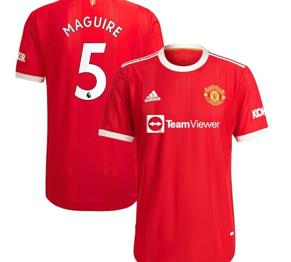 MAILLOT MANCHESTER UNITED DOMICILE MAGUIRE 2021-2022