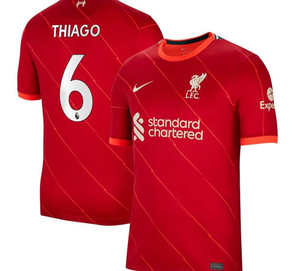 MAILLOT LIVERPOOL DOMICILE THIAGO ALCANTARA 2021-2022