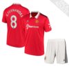10006 PACK MANCHESTER UNITED DOMICILE BRUNO FERNANDES. ENSEMBLE ADULTE MAILLOT ET SHORT 2022 2023