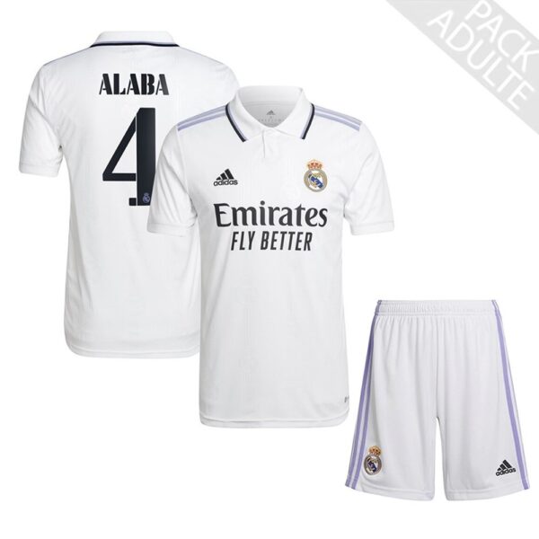 PACK REAL MADRID DOMICILE ALABA ADULTE SAISON 2022-2023