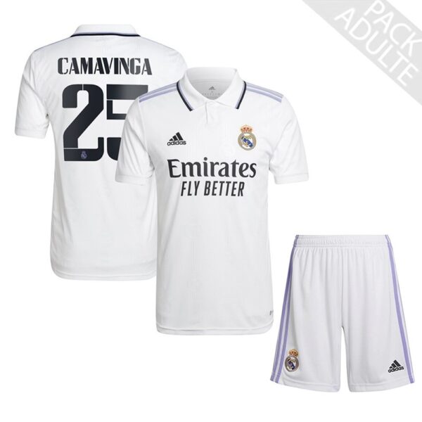 PACK REAL MADRID DOMICILE CAMAVINGA ADULTE SAISON 2022-2023