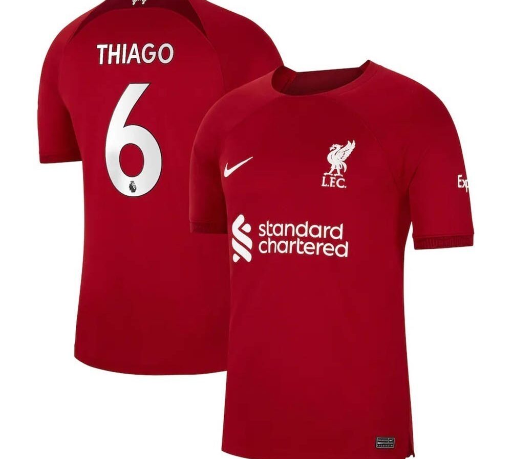 MAILLOT LIVERPOOL DOMICILE THIAGO ALCANTARA 2022-2023