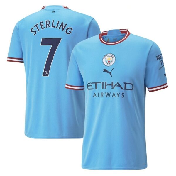 MAILLOT MANCHESTER CITY DOMICILE STERLING 2022-2023