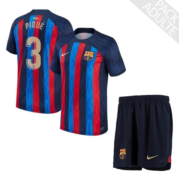 PACK FC BARCELONE DOMICILE PIQUE ADULTE SAISON 2022-2023