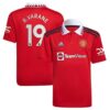 9670 PACK JUNIOR MANCHESTER UNITED DOMICILE VARANE. ENSEMBLE MAILLOT ET SHORT 2022 2023