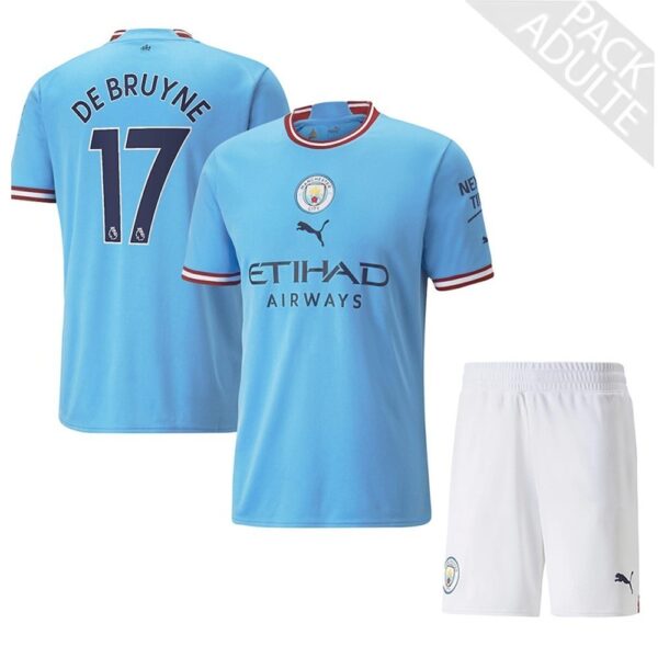 PACK MANCHESTER CITY DOMICILE DE BRUYNE ADULTE SAISON 2022-2023