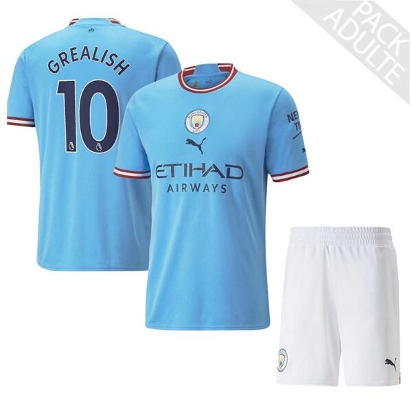 PACK MANCHESTER CITY DOMICILE GREALISH ADULTE SAISON 2022-2023