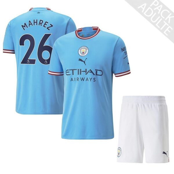 PACK MANCHESTER CITY DOMICILE MAHREZ ADULTE SAISON 2022-2023