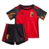 10625 PACK JUNIOR BELGIQUE DOMICILE. ENSEMBLE MAILLOT ET SHORT 2022 2023