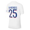 10762 PACK PSG THIRD NUNO MENDES. ENSEMBLE ADULTE MAILLOT ET SHORT 2022 2023
