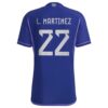 10942 MAILLOT ARGENTINE EXTERIEUR LAUTARO MARTINEZ 2022 2023