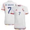 11020 MAILLOT BELGIQUE EXTERIEUR DE BRUYNE 2022 2023