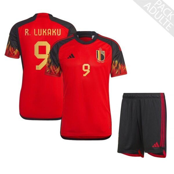 PACK BELGIQUE DOMICILE LUKAKU ADULTE SAISON 2022-2023