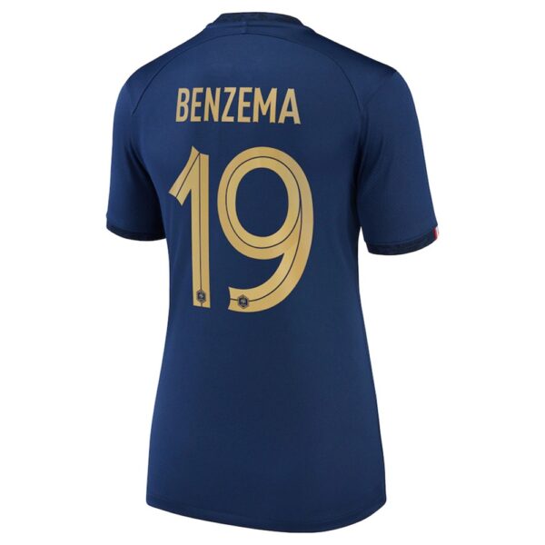 MAILLOT FRANCE FEMME DOMICILE BENZEMA 2022-2023