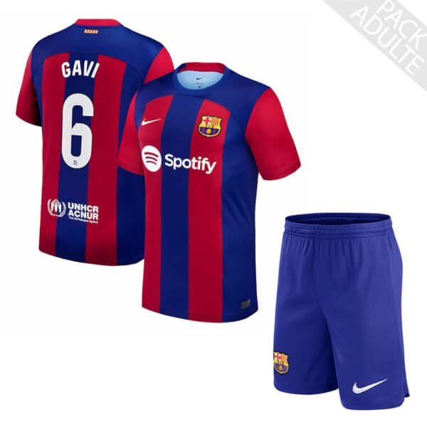 PACK FC BARCELONE DOMICILE GAVI ADULTE SAISON 2023-2024