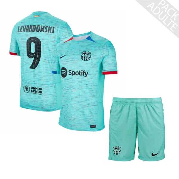 PACK FC BARCELONE THIRD LEWANDOWSKI ADULTE SAISON 2023-2024