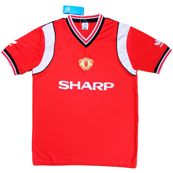 MAILLOT RETRO MANCHESTER UNITED DOMICILE 1984-1986