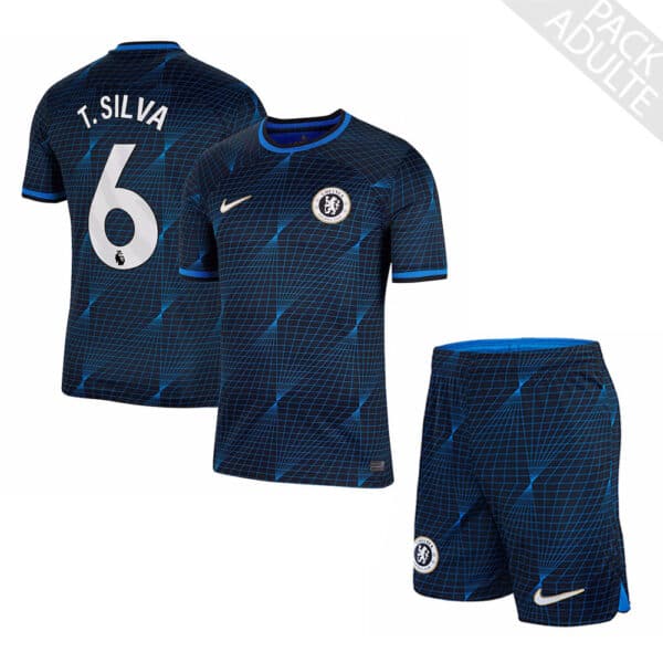 PACK CHELSEA EXTERIEUR THIAGO SILVA ADULTE SAISON 2023-2024