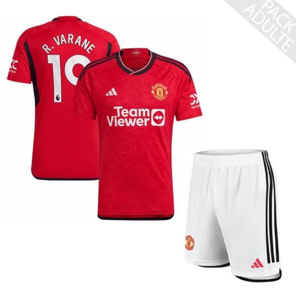 PACK MANCHESTER UNITED DOMICILE VARANE ENSEMBLE ADULTE SAISON 2023-2024