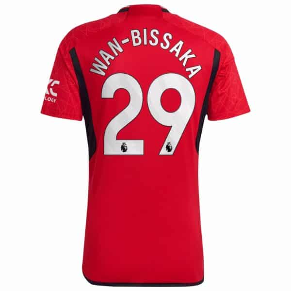 PACK MANCHESTER UNITED DOMICILE WAN-BISSAKA ENSEMBLE ADULTE SAISON 2023-2024