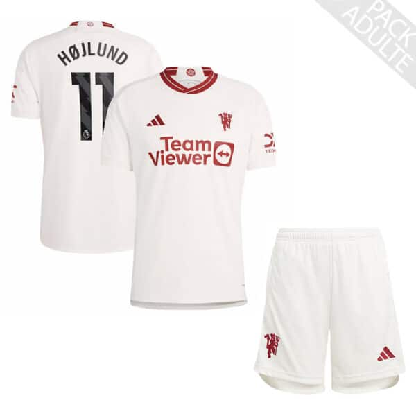 PACK MANCHESTER UNITED THIRD HOJLUND ADULTE SAISON 2023-2024