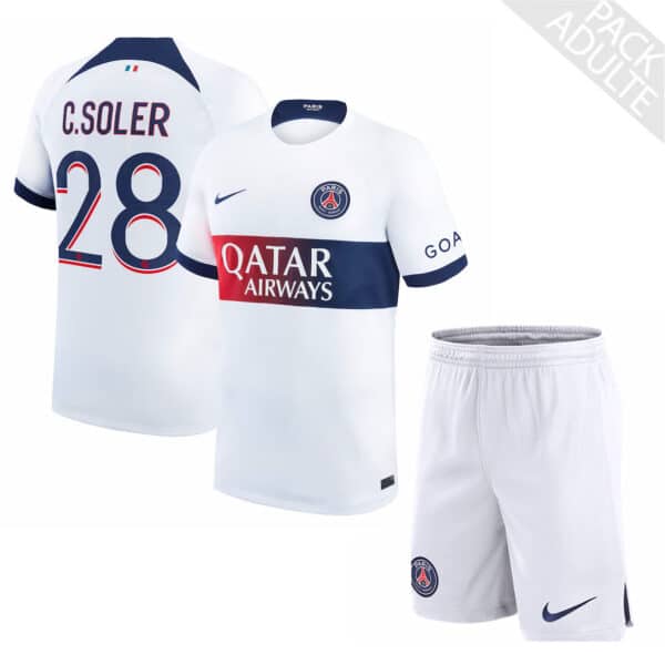 PACK PSG EXTERIEUR CARLOS SOLER ADULTE SAISON 2023-2024