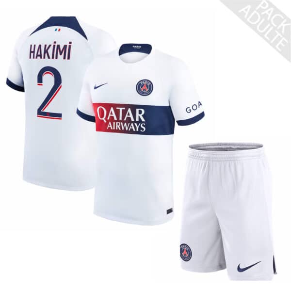 PACK PSG EXTERIEUR HAKIMI ADULTE SAISON 2023-2024