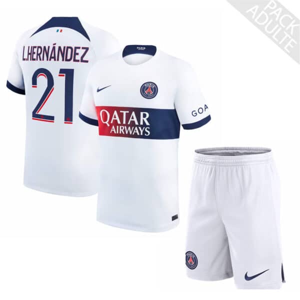 PACK PSG EXTERIEUR LUCAS HERNANDEZ ADULTE SAISON 2023-2024