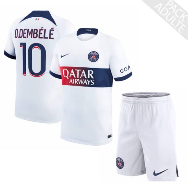 PACK PSG EXTERIEUR DEMBELE ADULTE SAISON 2023-2024