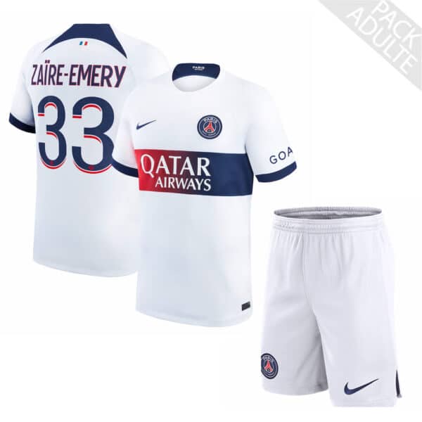 PACK PSG EXTERIEUR ZAIRE-EMERY ADULTE SAISON 2023-2024