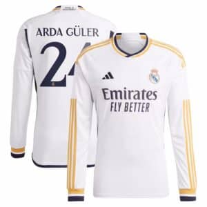 MAILLOT REAL MADRID DOMICILE ARDA GULER MANCHES LONGUES 2023-2024
