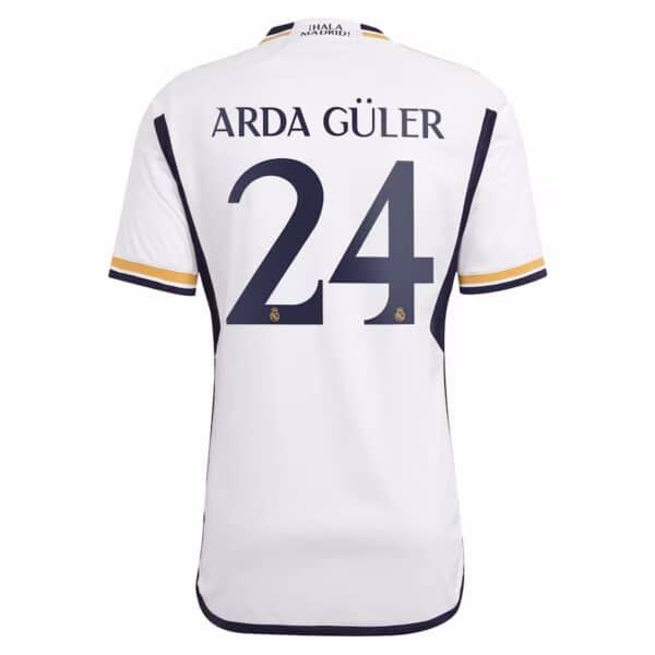 PACK REAL MADRID DOMICILE ARDA GULER ADULTE SAISON 2023-2024