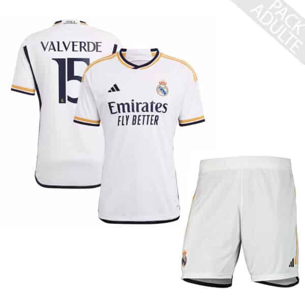 PACK REAL MADRID DOMICILE VALVERDE ADULTE SAISON 2023-2024