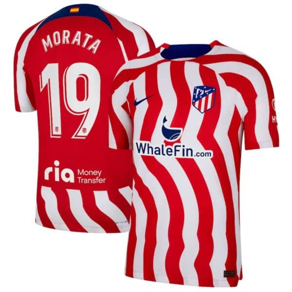 MAILLOT ATLETICO MADRID DOMICILE MORATA VERSION VAPOR MATCH 2023-2024