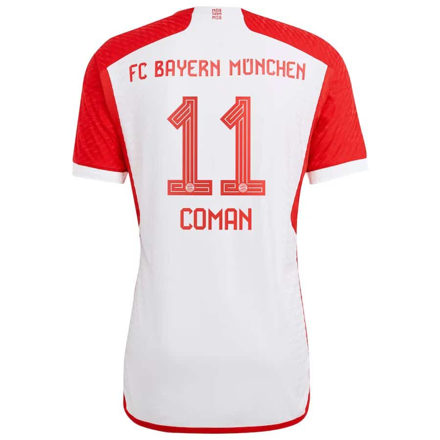 MAILLOT BAYERN MUNICH DOMICILE COMAN VERSION AUTHENTIC 2023-2024