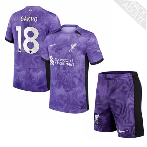 PACK LIVERPOOL THIRD GAKPO ADULTE SAISON 2023-2024