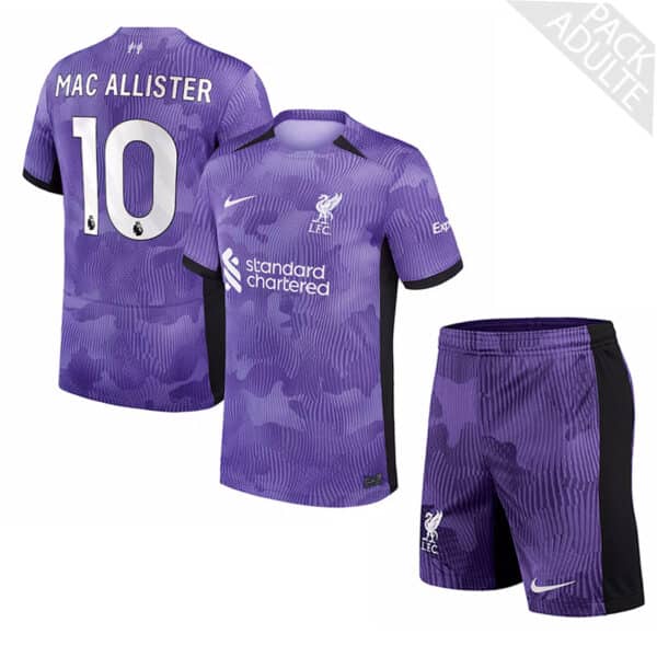 PACK LIVERPOOL THIRD MAC ALLISTER ADULTE SAISON 2023-2024