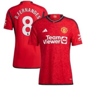 MAILLOT MANCHESTER UNITED DOMICILE BRUNO FERNANDES VERSION AUTHENTIC 2023-2024