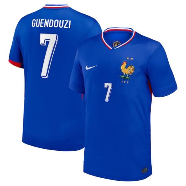 MAILLOT FRANCE DOMICILE GUENDOUZI SAISON 2024-2025