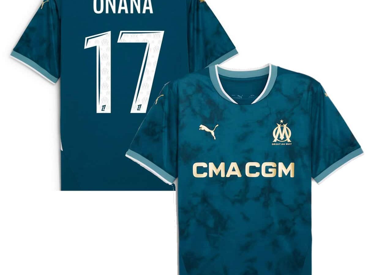 MAILLOT OLYMPIQUE DE MARSEILLE EXTERIEUR ONANA 2024-2025