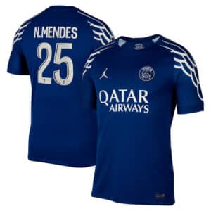 MAILLOT PSG 4TH NUNO MENDES SAISON 2024-2025