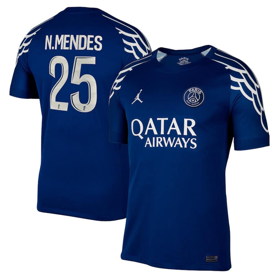MAILLOT PSG 4TH NUNO MENDES SAISON 2024-2025