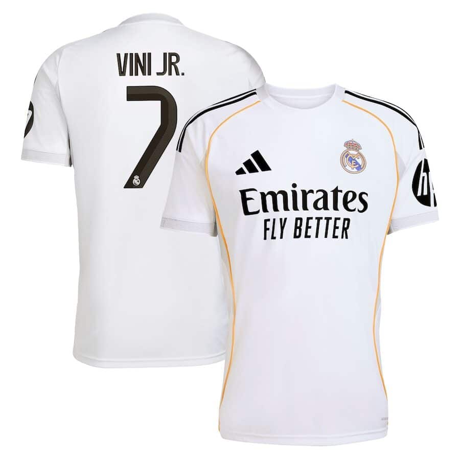 MAILLOT REAL MADRID DOMICILE VINICIUS SAISON 2025-2026