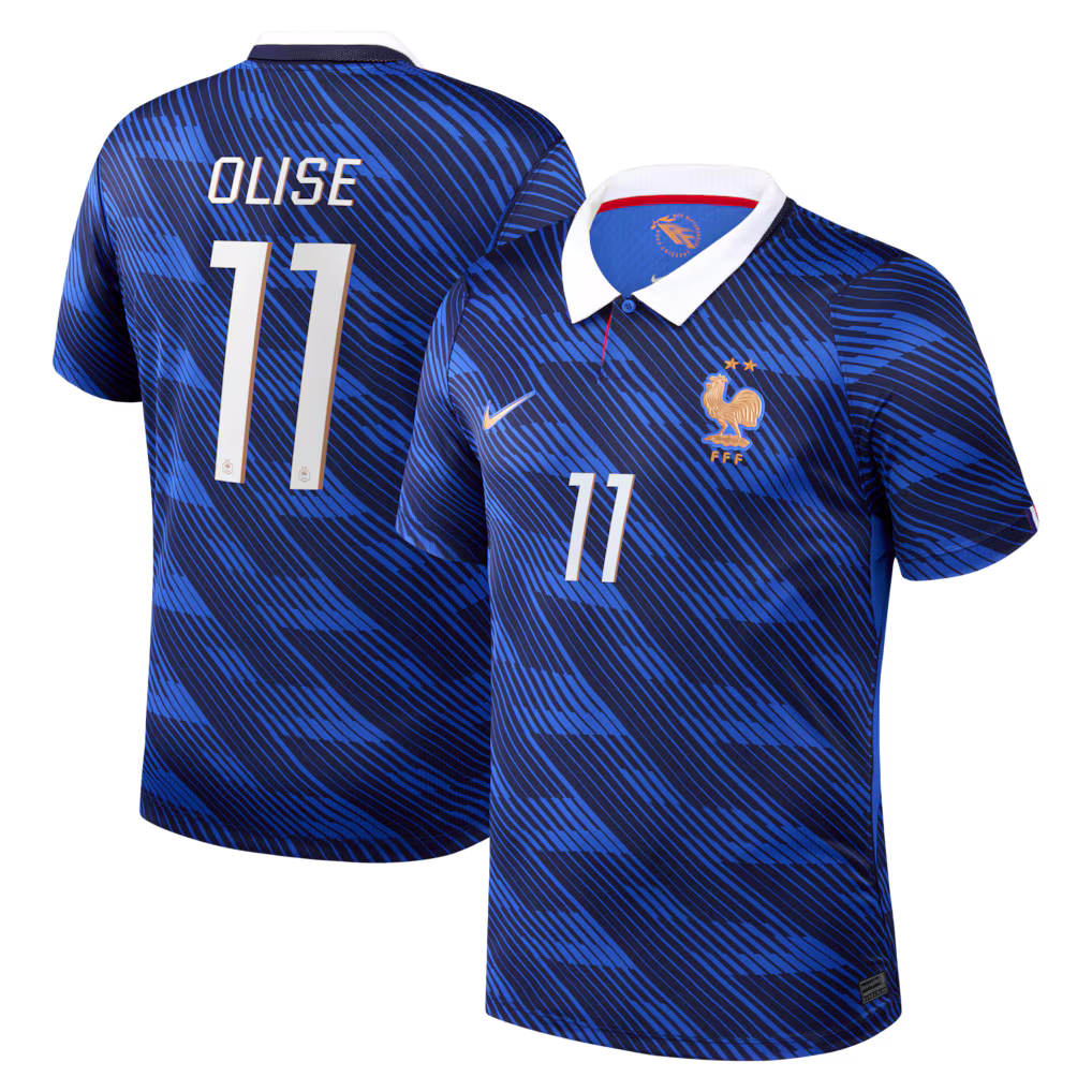MAILLOT FRANCE DOMICILE OLISE 2026-2027 MAILLOT FRANCE DOMICILE OLISE 2026-2027