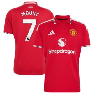 MAILLOT MANCHESTER UNITED DOMICILE MASON MOUNT 2026-2027 MAILLOT MANCHESTER UNITED DOMICILE MASON MOUNT 2026-2027